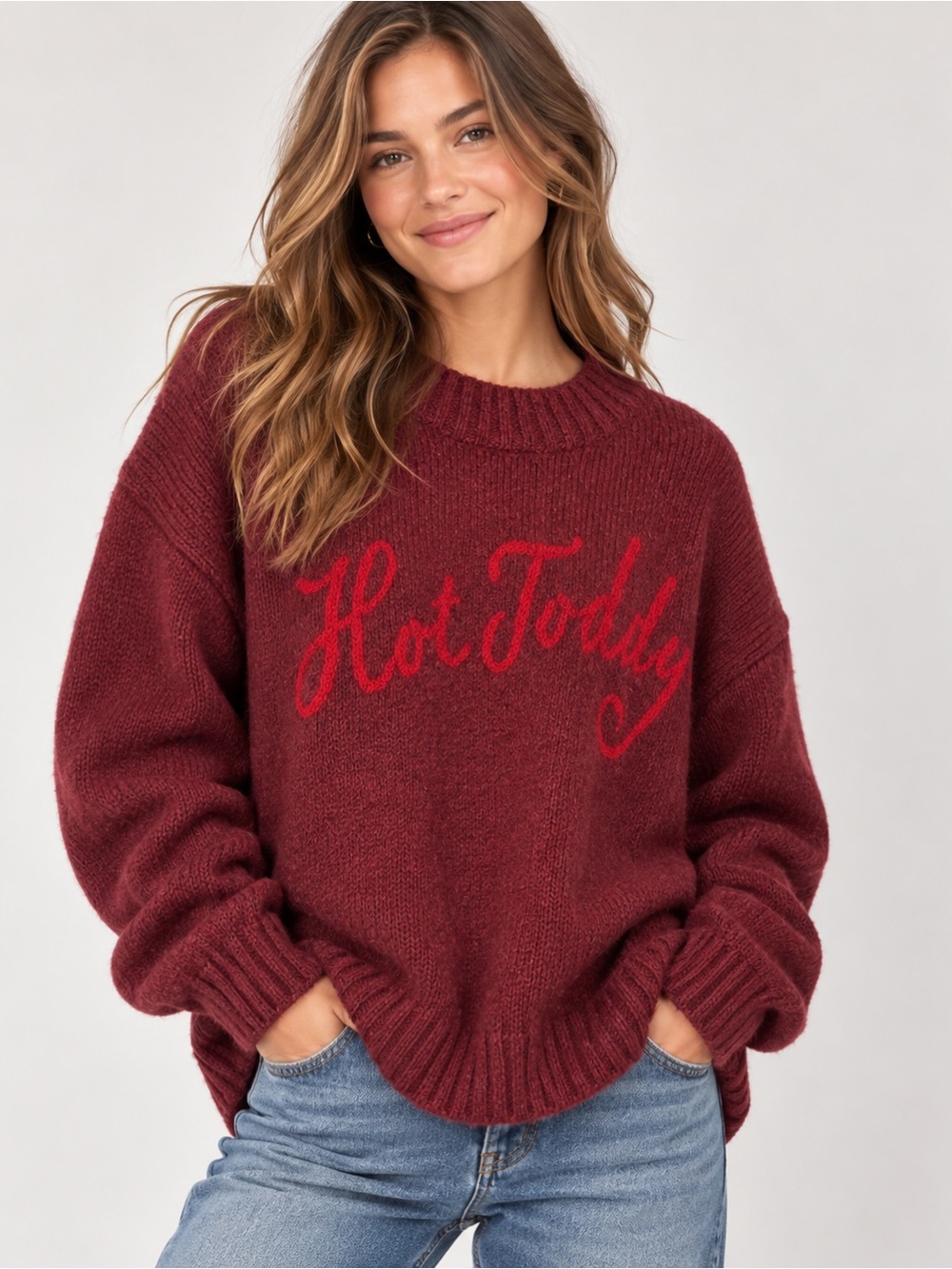 American Eagle Hot Toddy Embroidered Sweater